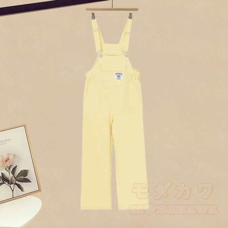 グラデーションフーディーデニムオーバーオールマッチングアウトフィット - オーバーオール（シングル） - 3XL - image 6