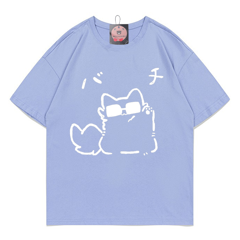 メガネキティプリントTシャツ - Lavender Blue - 5XL - image 5