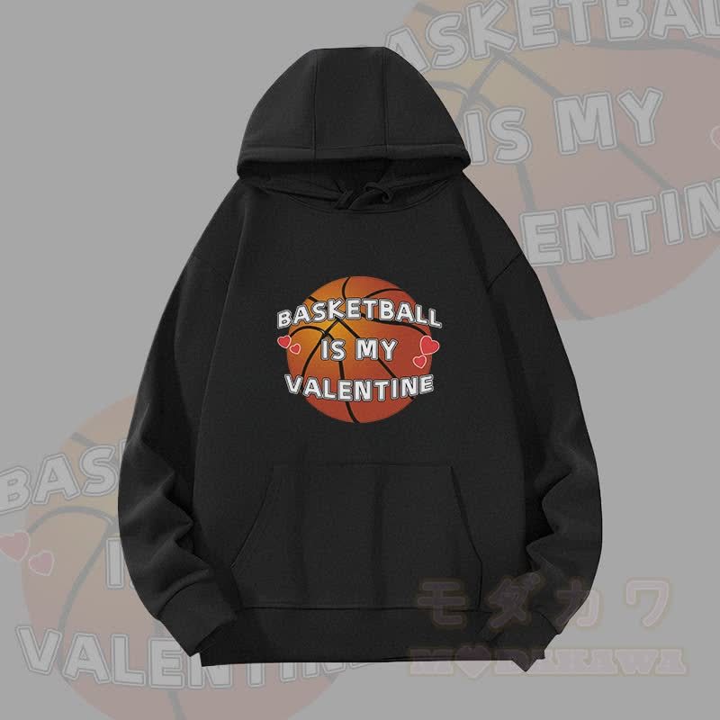 MODAKAWA BASKETBALL IS MY VALENTINE グラフィック ヘビーウェイト パーカー - 黒 - 2XL - image 4