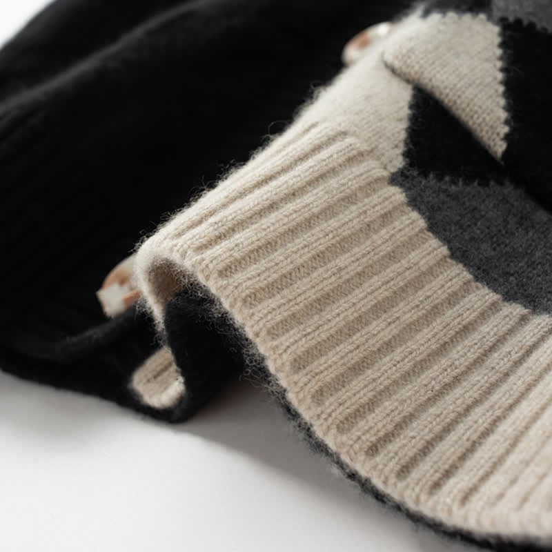 ロンバスプリントカーディガンセーター 長袖Tシャツ カジュアルパンツ マッチングコーデ - image 9