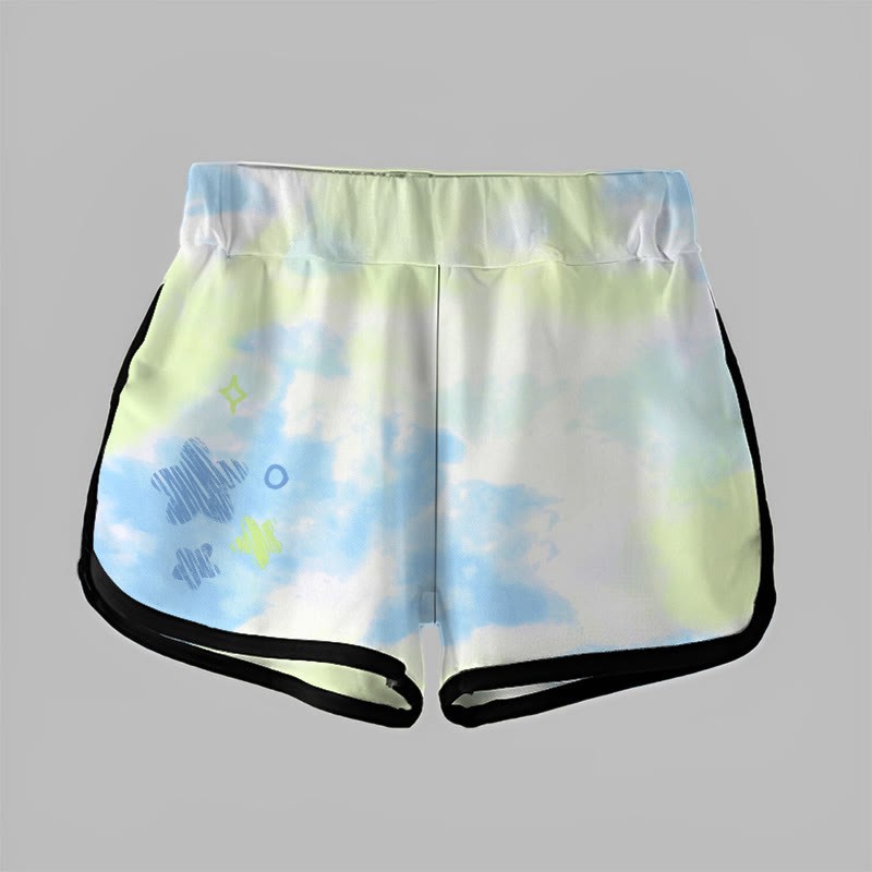  グラデーションスタープリントModakawaショートパンツ - image 3