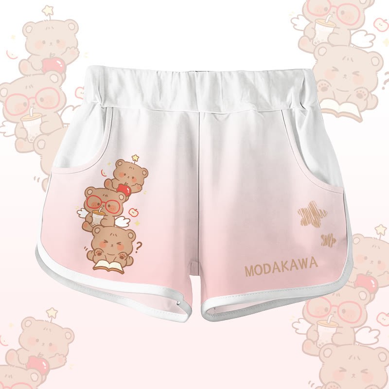 ベアグラフィックModakawaショーツ - Pink - 5XL - image 3