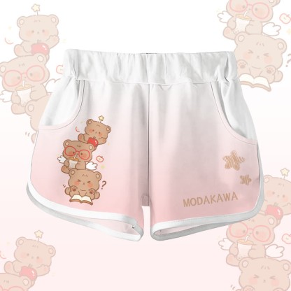 ベアグラフィックModakawaショーツ - Pink - 5XL - image 3