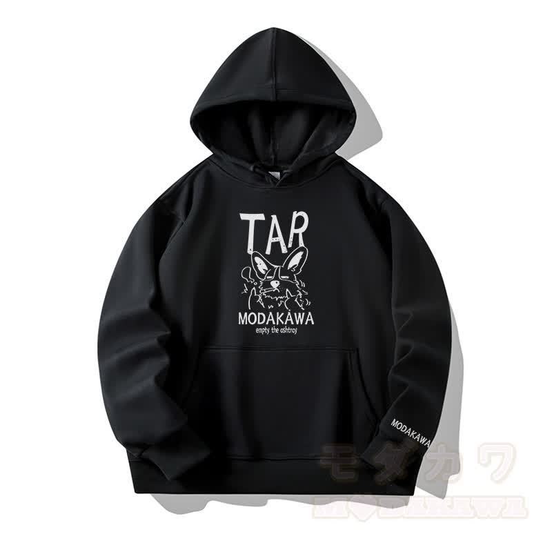 MODAKAWA TAR グランピー・スモーキング・パピー グラフィック フリース 裏地 パーカー - 黒 - 6XL - image 4