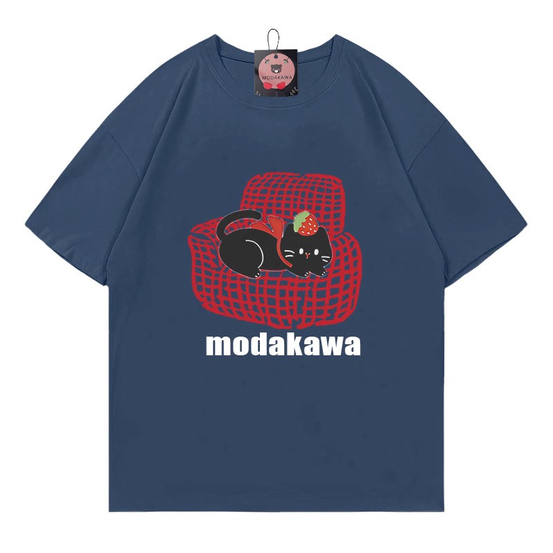 ソファキティプリントModakawaTシャツ - Purplish Blue - 5XL - image 3
