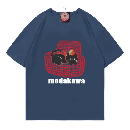 ソファキティプリントModakawaTシャツ - Purplish Blue - 5XL - image 3