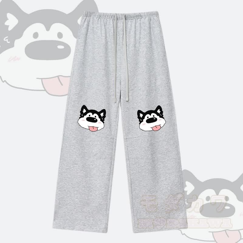 MODAKAWA タンアウトドッググラフィックドローストリングパンツ - グレー - XL - image 4