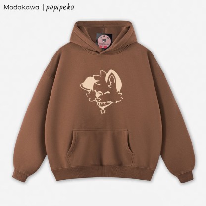 MODAKAWA × popipeko パピープリント ルーズパーカー - Brown - 5XL - image 7