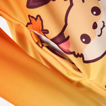 MODAKAWA グラデーションフォックス フード付きスウェットシャツ ドレス サイドポケット付き - image 4