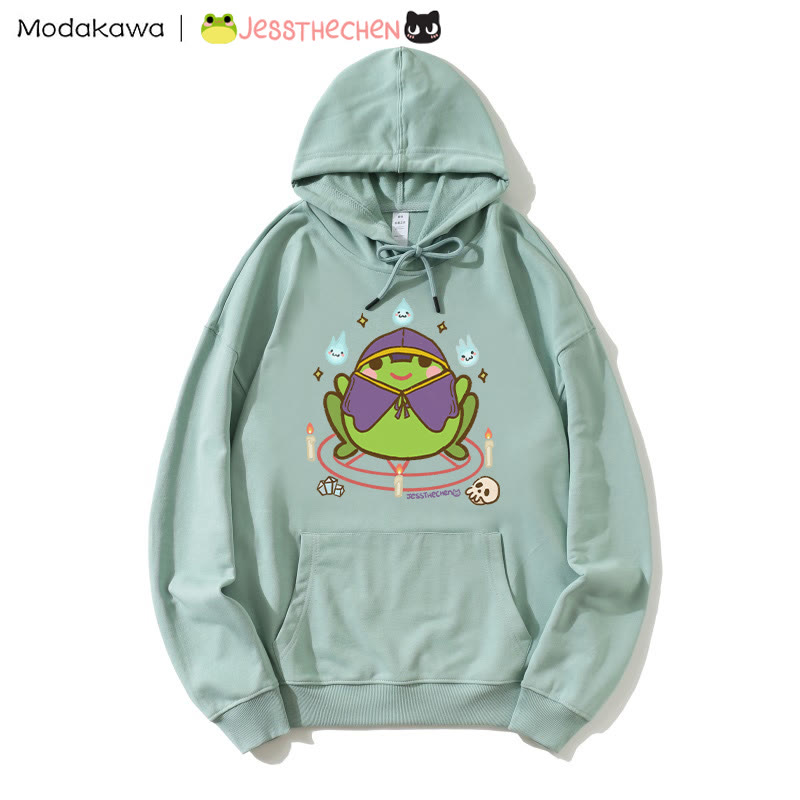 ウィザードフロッググラフィックパーカー - Green - 5XL - image 5