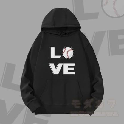 MODAKAWA LOVE ベースボールグラフィック ヘビーウェイト パーカー - 黒 - 2XL - image 4