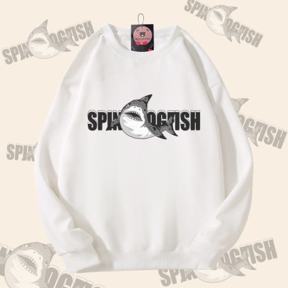 MODAKAWA スパイニードッグフィッシュ グラフィック ユニセックス スウェットシャツ - White - 5XL - image 3