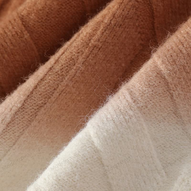 フェイクレイヤードニットセーター コーデュロイパンツ ツーピース - image 19