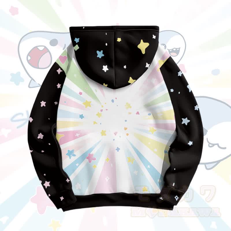 MODAKAWA おもしろサメグラフィック オールオーバープリント プルオーバーパーカー - image 4