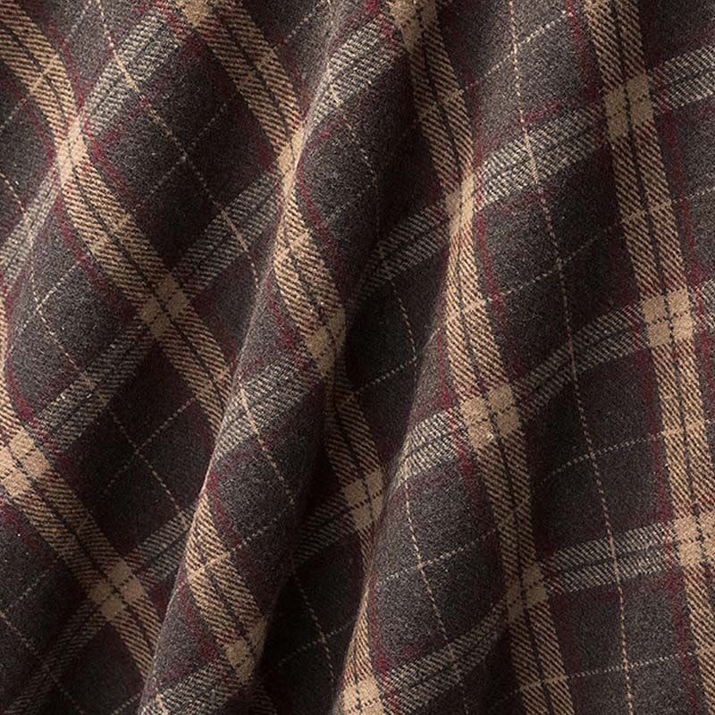 ベルト付きニットセータードレス、テクスチャードセーター、チェック柄スカートのマッチングアウトフィット - image 6