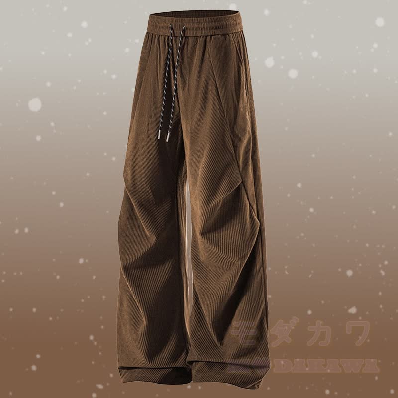 グラデーションファジーセーターコーデュロイパンツツーピース - ブラウンパンツ - 3XL - image 10