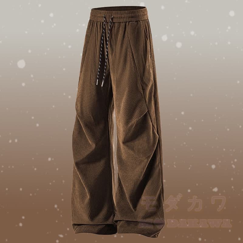 グラデーションファジーセーターコーデュロイパンツツーピース - ブラウンパンツ - 3XL - image 10