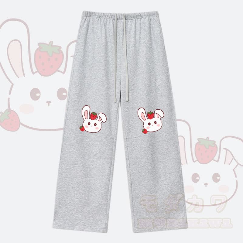 MODAKAWA ストロベリーバニー グラフィック ドローストリングパンツ - グレー - XL - image 6