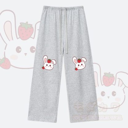 MODAKAWA ストロベリーバニー グラフィック ドローストリングパンツ - グレー - XL - image 6