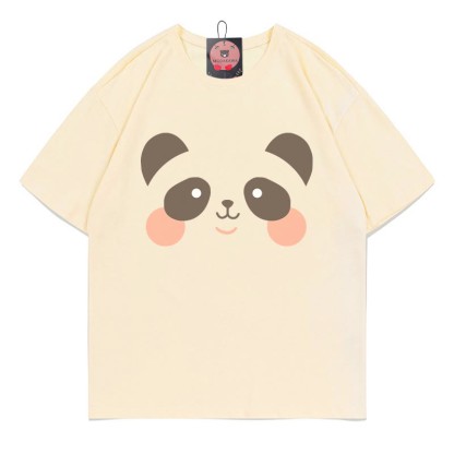 クマプリントTシャツ - Apricot - 5XL - image 3