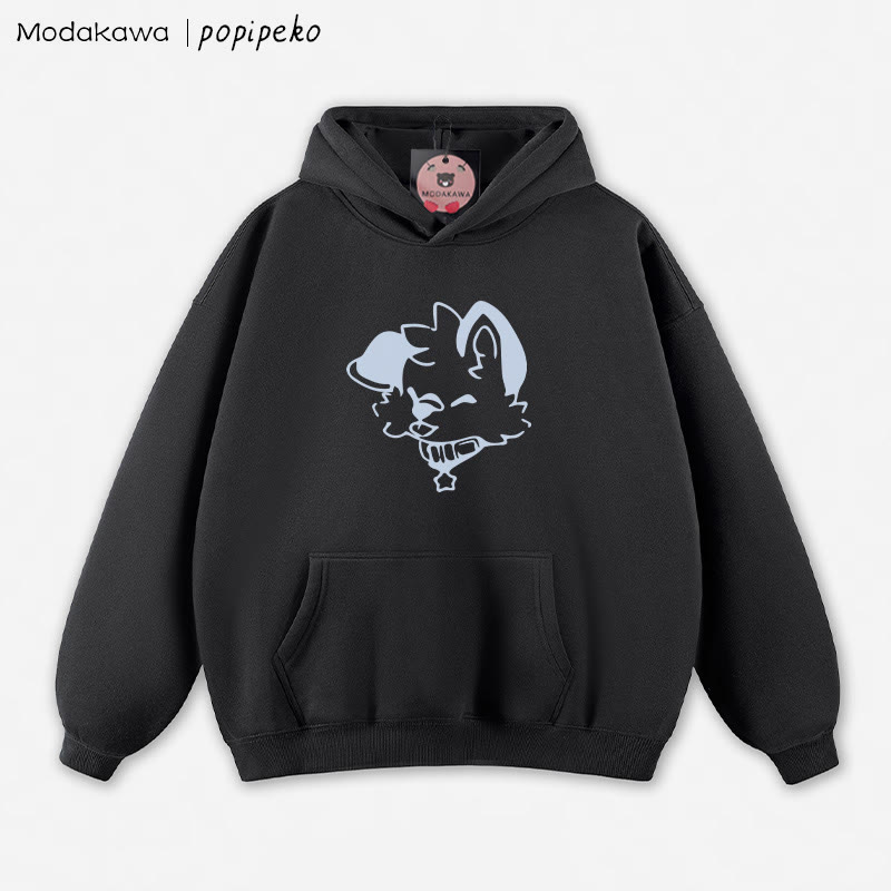 MODAKAWA × popipeko パピープリント ルーズパーカー - Black - 5XL - image 10