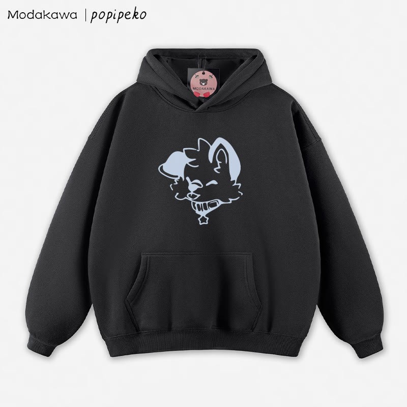 MODAKAWA × popipeko パピープリント ルーズパーカー - Black - 5XL - image 10