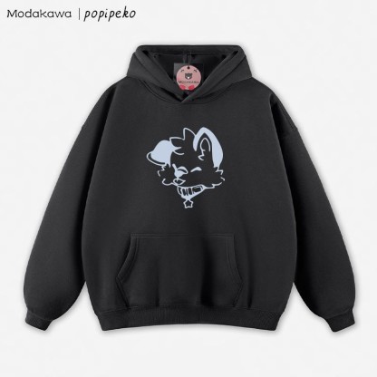 MODAKAWA × popipeko パピープリント ルーズパーカー - Black - 5XL - image 10