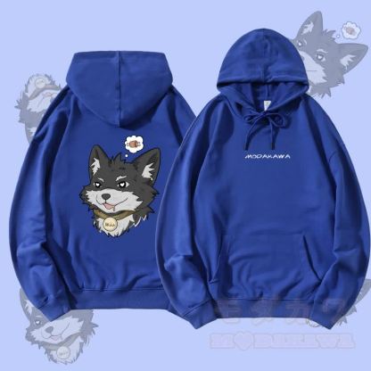 MODAKAWA 倖田來未 シンキング・アバウト・ミート グラフィック ストリートウェア プルオーバー パーカー - ロイヤルブルー - 5XL - image 3