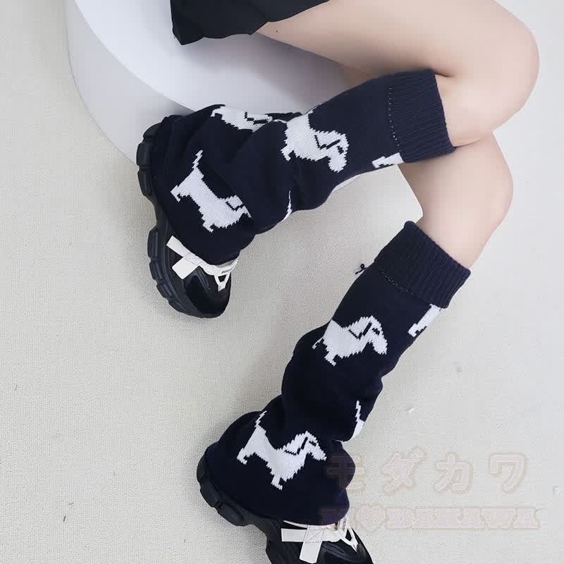 パピーニットリバーシブルレッグウォーマー - image 3