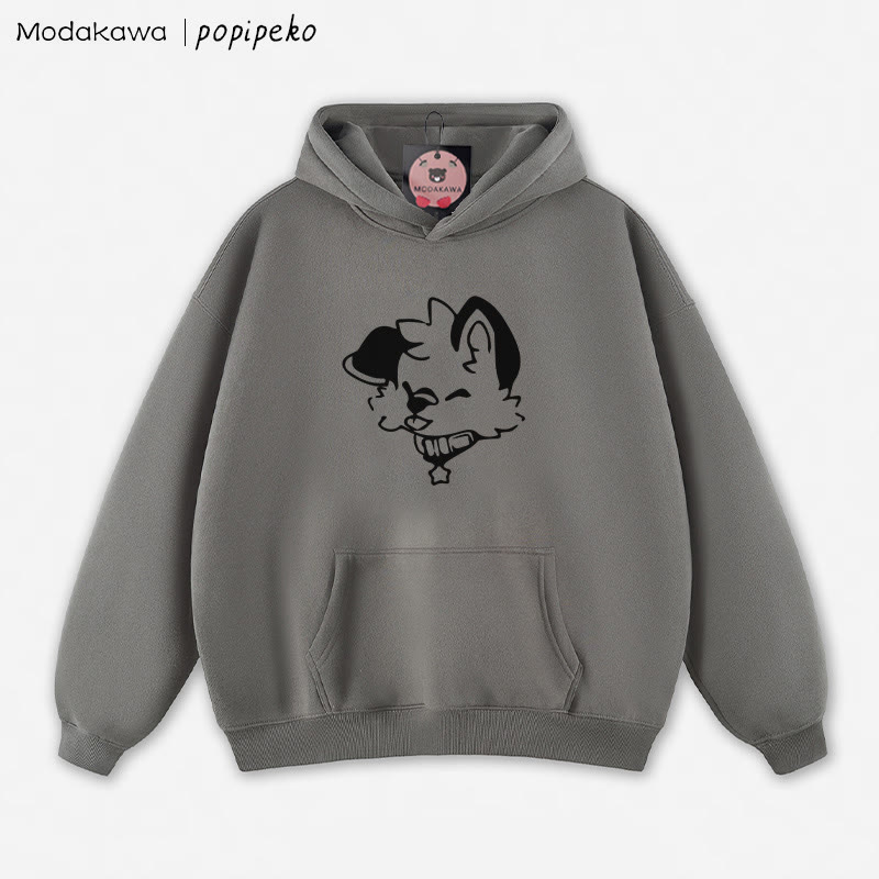 MODAKAWA × popipeko パピープリント ルーズパーカー - Grey - 5XL - image 9