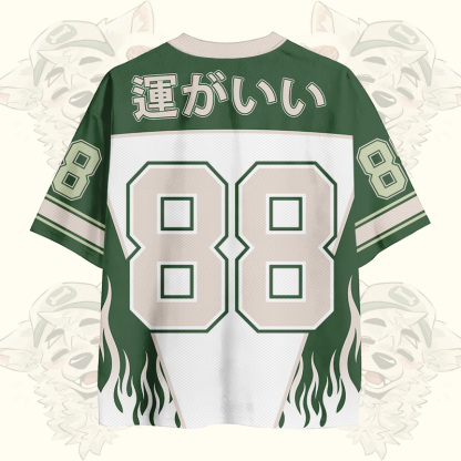 MODAKAWA × atka LUCK OUT Fox Wants Meat Number グラフィック ヴィンテージ メッシュ ジャージ Tシャツ - image 3