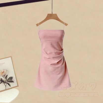 イレギュラーTシャツスリップドレスマッチングアウトフィット - ドレス（シングル） - XL - image 3