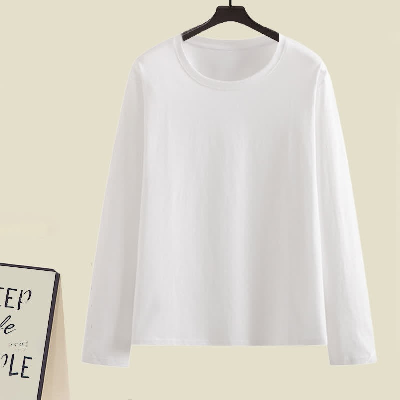 ロンバスプリントカーディガンセーター 長袖Tシャツ カジュアルパンツ マッチングコーデ - T-Shirt - XL - image 5