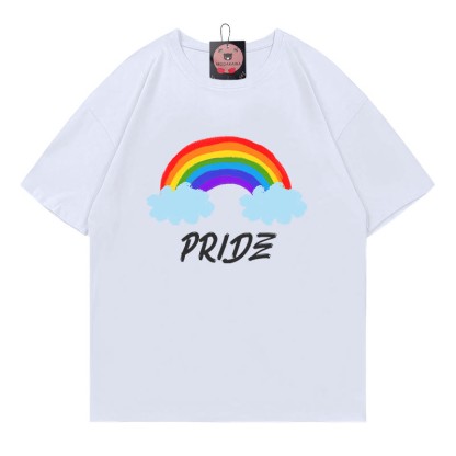 PRIDE レインボープリントModakawaTシャツ - White - 5XL - image 5