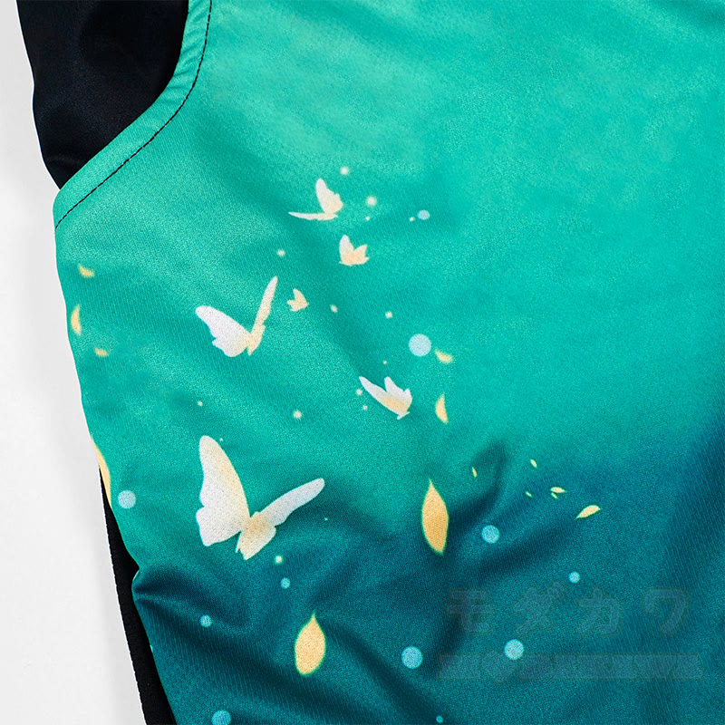 Modakawaグラデーションバタフライプリントカジュアルショートパンツ - image 2