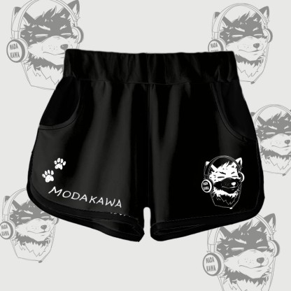 MODAKAWA グラデーション コーダ ヘッドホン付き グラフィック ショーツ - Black - 5XL - image 7