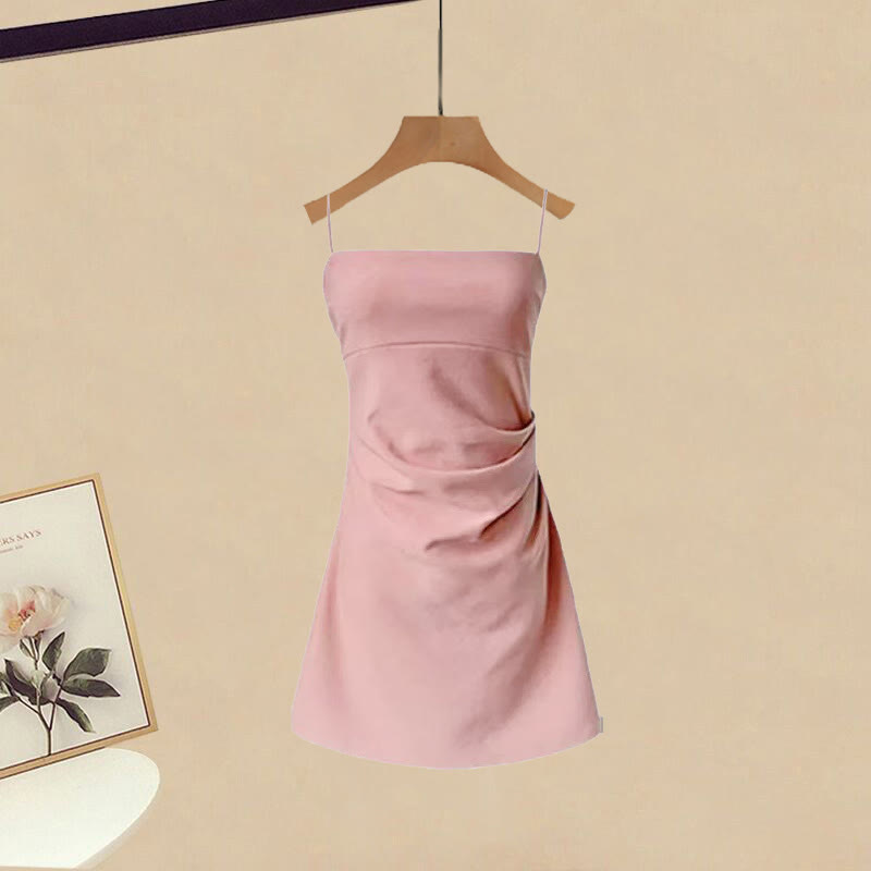 Irregular T-shirt Slip Dress Matching Outfit - Dress(Single) - XL - image 3