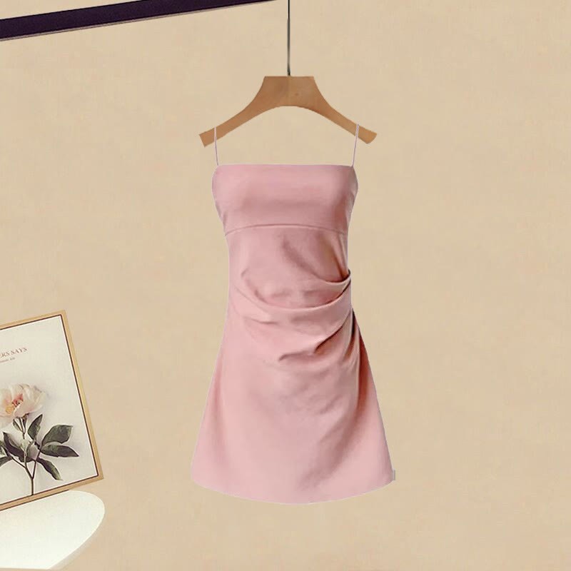 Irregular T-shirt Slip Dress Matching Outfit - Dress(Single) - XL - image 3