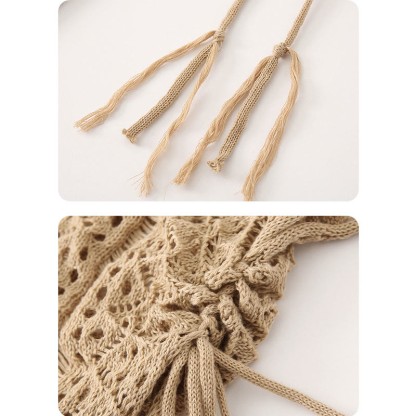 レースアップカバーアップスリップドレスとマッチングアウトフィット - image 6