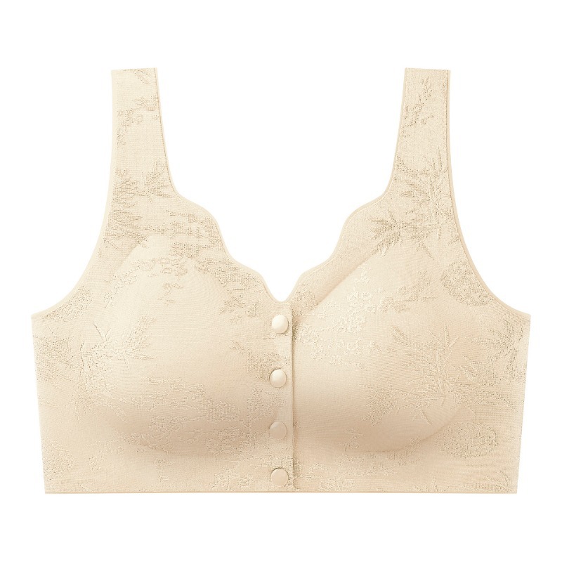 Save sagging and outward expansion: Thin, comfortable, zero-gravity front-closure bra
