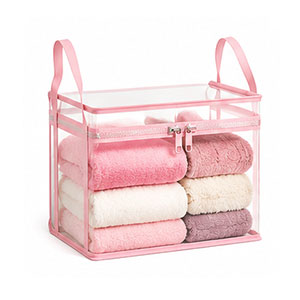 Transparent large-capacity waterproof and moisture-proof clothing storage bag