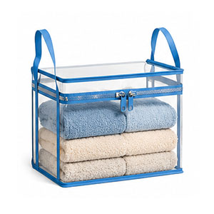 Transparent large-capacity waterproof and moisture-proof clothing storage bag