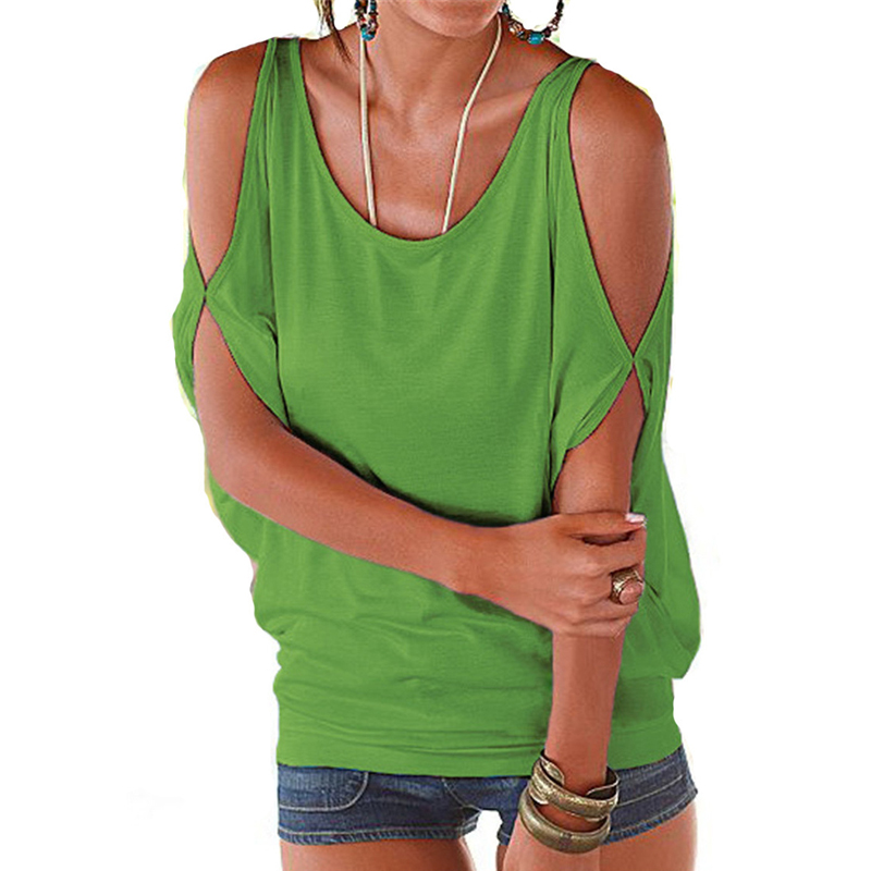 Shoulder Off Loose Versatile T-Shirt