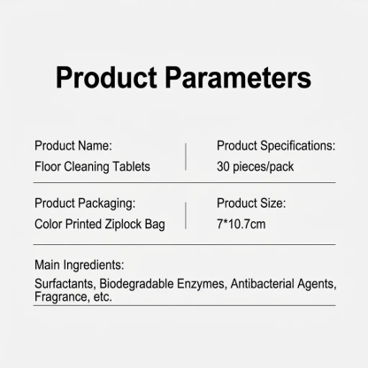 Powerful Stain and Scale Removal Multi-Effect Floor Cleaning Sheets