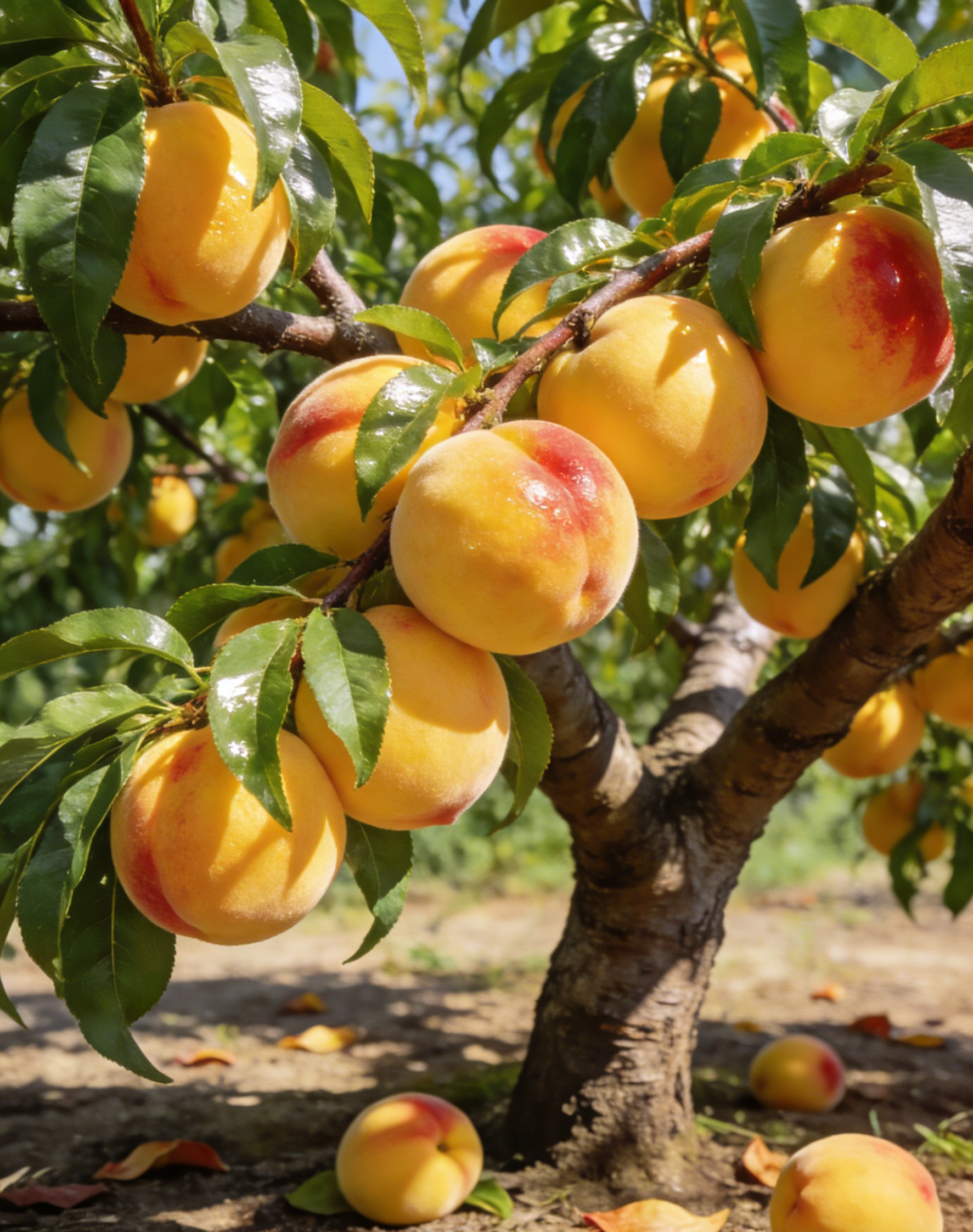 [Bearing Fruit in 3 Months] Extra Large Golden Peach Saplings