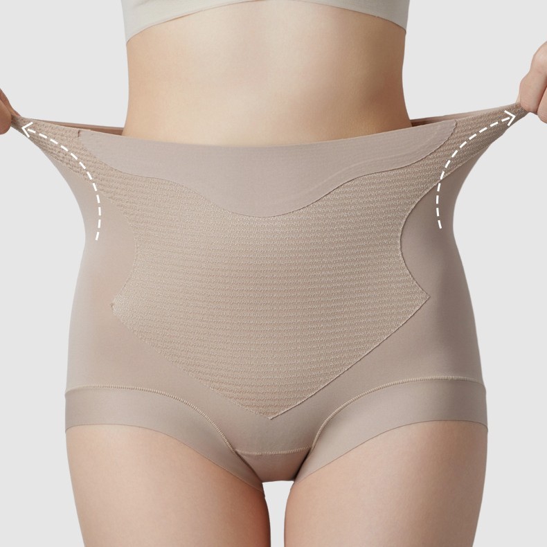HighWaisted Pants Women Panties High Elastic Mulberry Silk Tummy Tuck Household