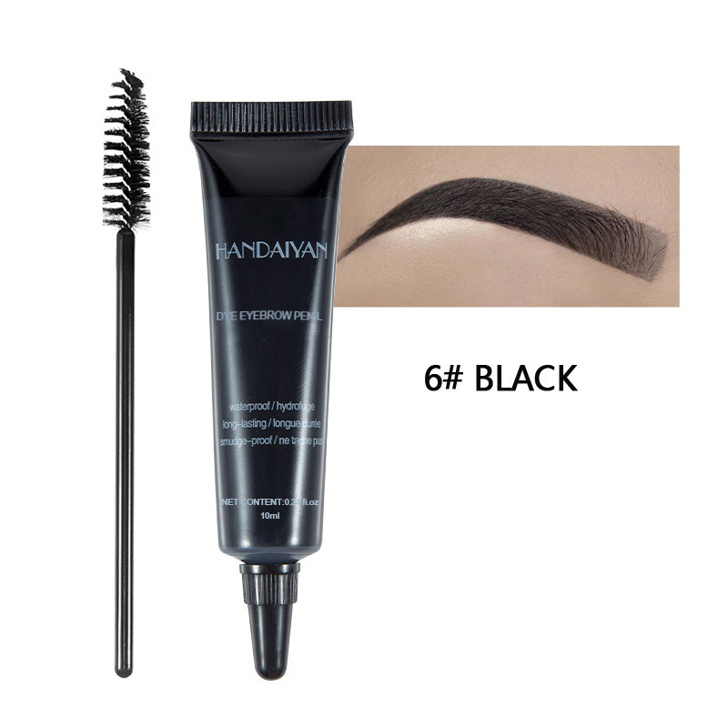 Long-lasting waterproof and smudge-proof liquid eyebrow tint