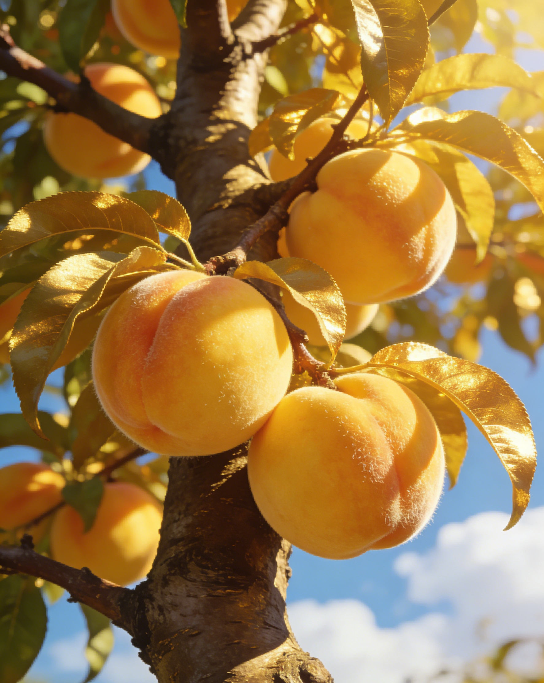 [Bearing Fruit in 3 Months] Extra Large Golden Peach Saplings