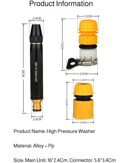 Household copperplated highpressure water gun nipple head