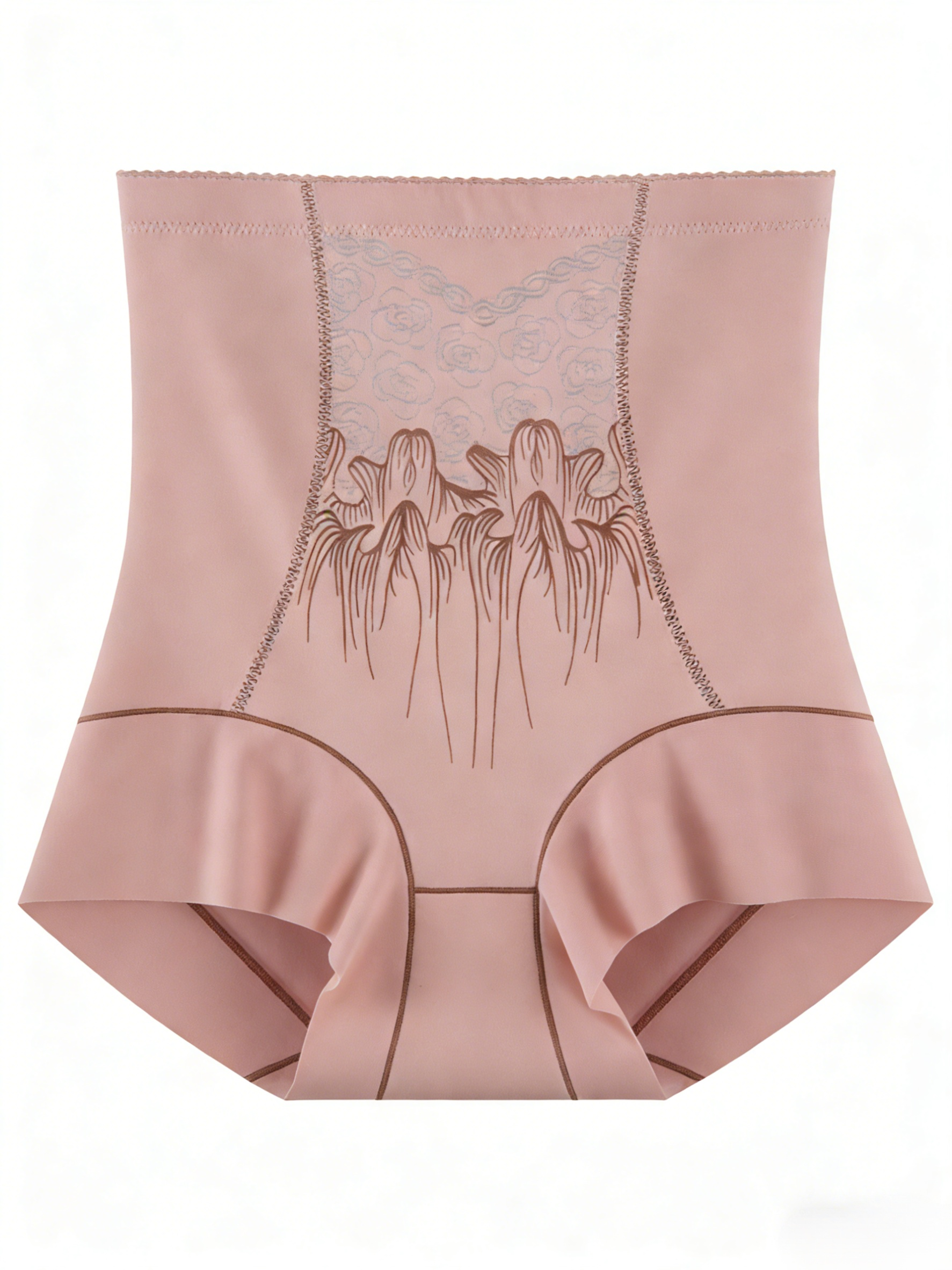 High-waisted, lightweight, body-slimming, hip-lifting, seamless tummy-control pants